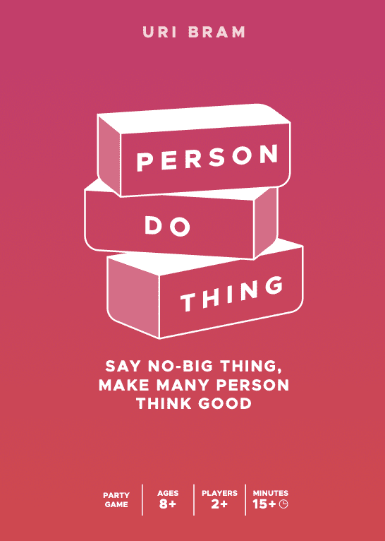 Cover art for Person Do Thing