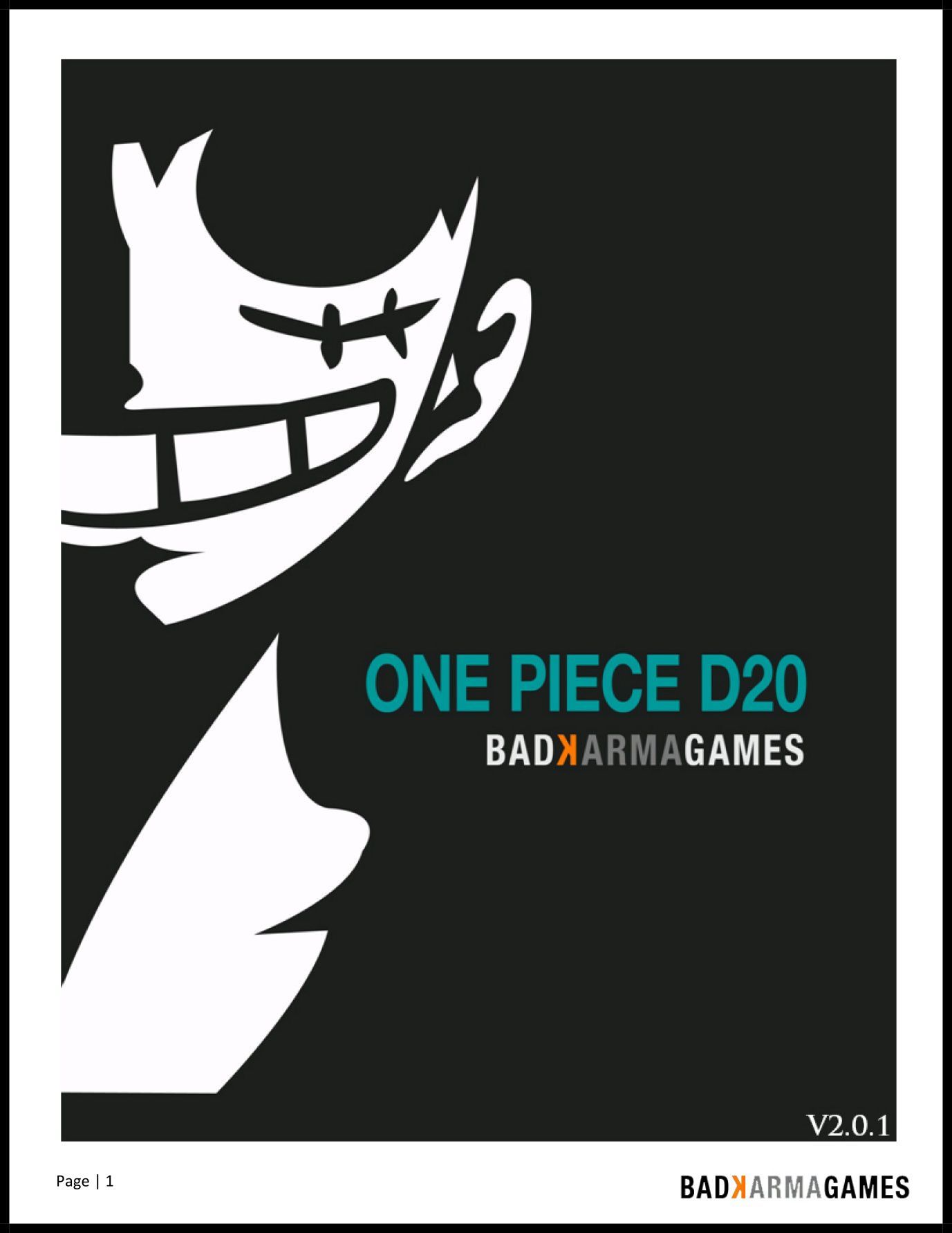 One Piece D20 box art