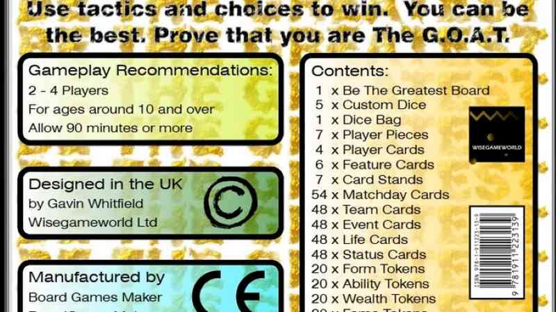 Be The Greatest Soccer Board Game