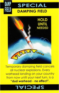 Nuclear War: Damping Field Promo Card