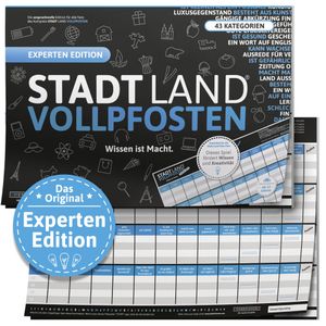 Stadt Land Vollpfosten: Experten Edition