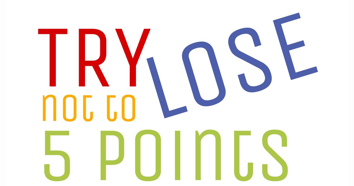 Try Not To Lose 5 Points | Board Game | BoardGameGeek