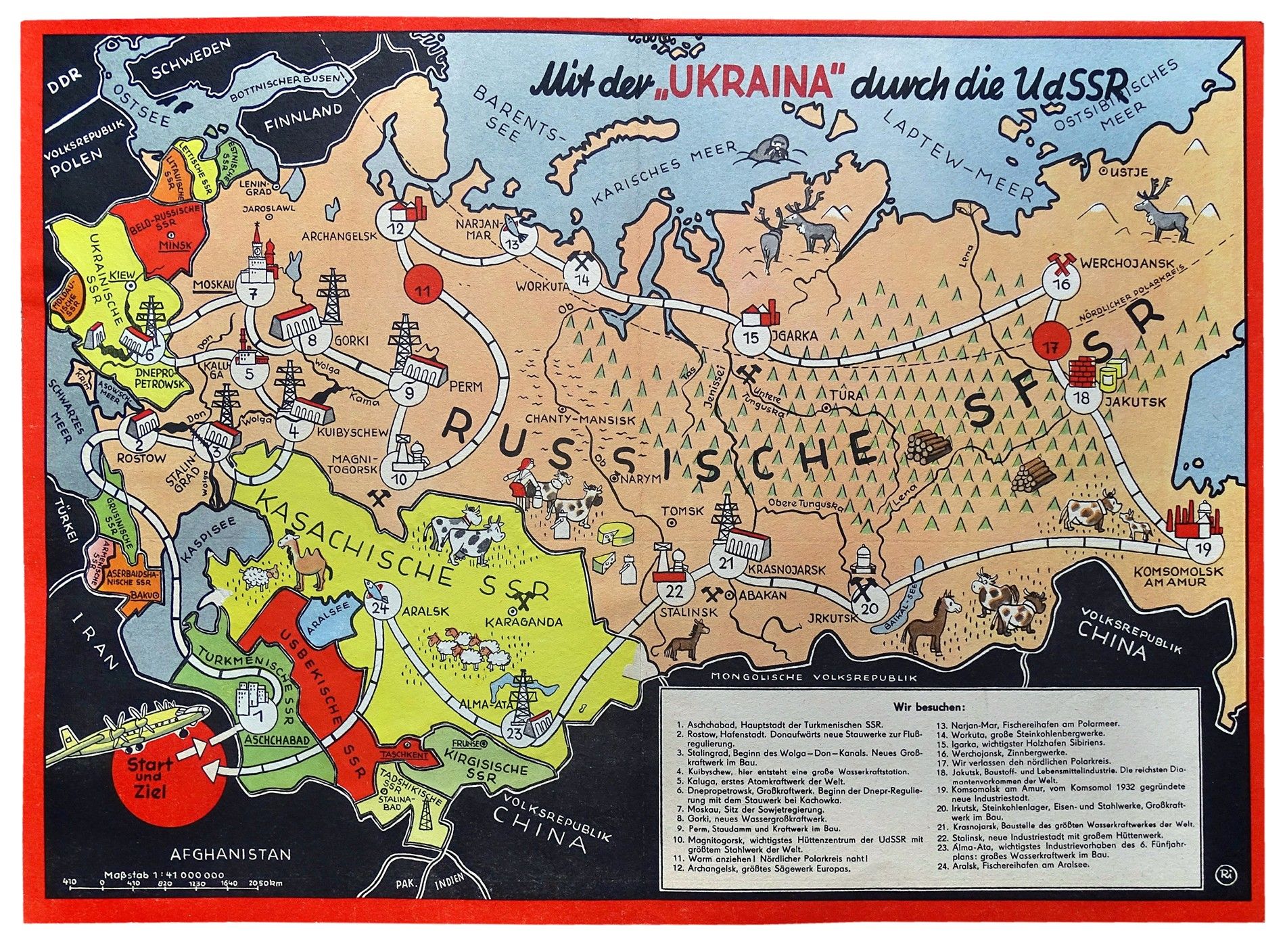 Mit der "Ukraina" durch die UDSSR