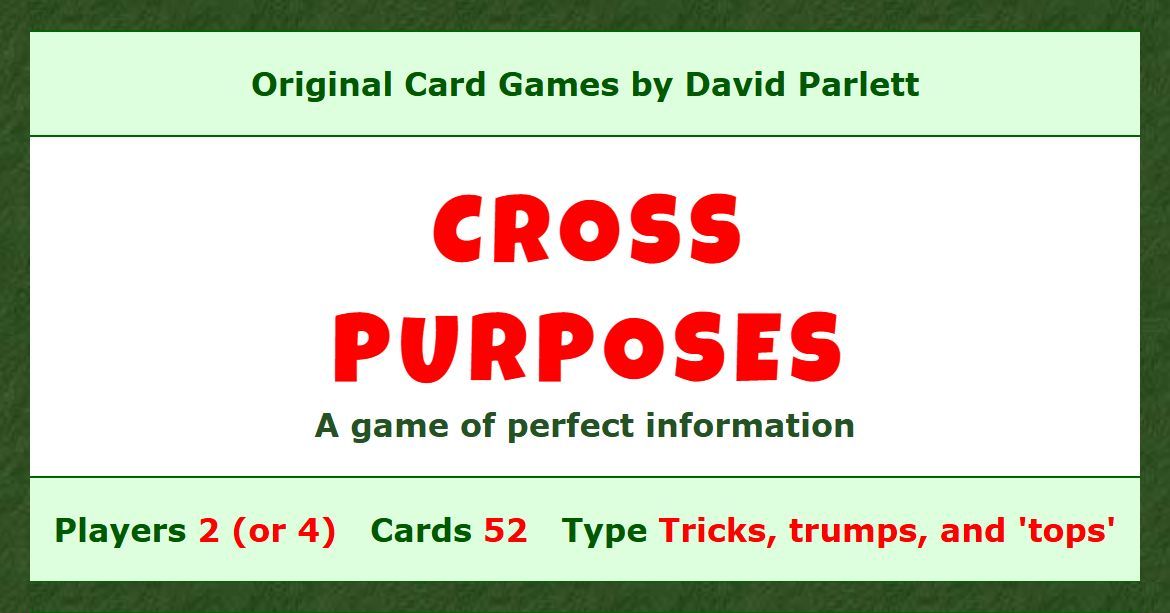 Cross Purposes