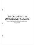RPG Item: The Ordo Veritatis Recruitment Handbook