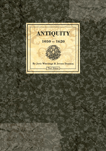 Antiquity, Splotter Spellen, 2017 — front cover (image provided by the publisher)