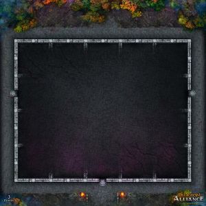 Dungeon Alliance: 3/4 player Dungeon Frame Playmat