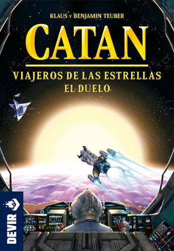 Caja del juego Catan: Viajeros de las Estrellas – El Duelo