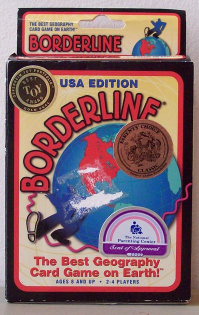 USA Edition Borderline Geography Card Game Ages 8 Educational Family for sale online 