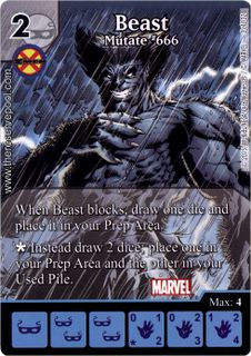 Marvel Dice Masters: Avengers vs. X-Men – Beast: Mutate #666 Alternate Art Promo