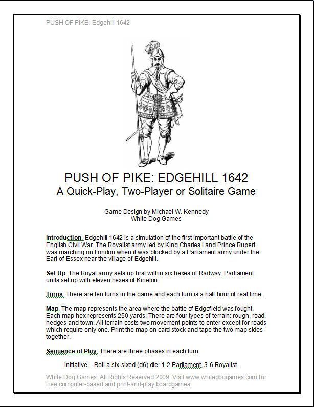 Push of Pike: Edgehill 1642