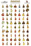 Board Game Accessory: Agricola: Family Member Sticker Sheet
