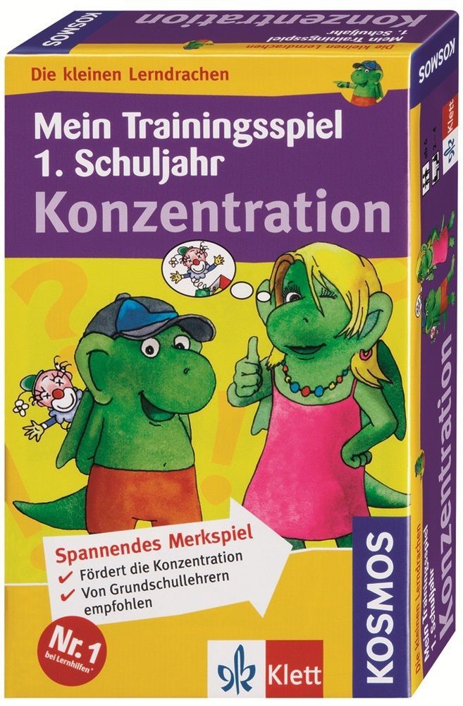 Die kleinen Lerndrachen: Mein Trainingsspiel 1. Schuljahr – Konzentration