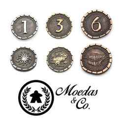 7 Wonders Duel: Moedas & Co. Metal Coins