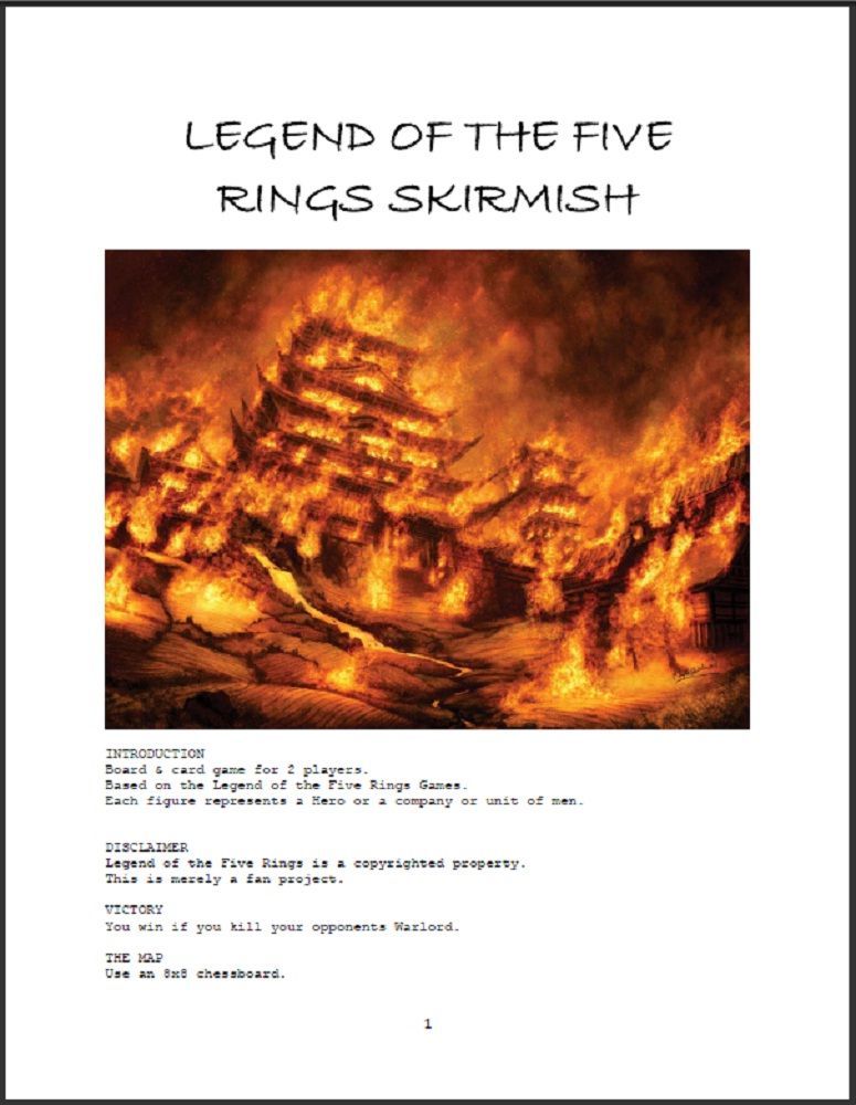 Legend of the Five Rings Skirmish