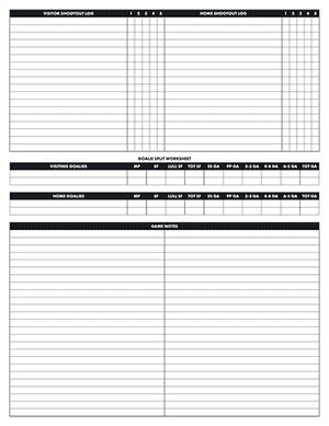 Hockey Blast Pro Custom Score Sheet | Hockey Blast Pro Hockey Game
