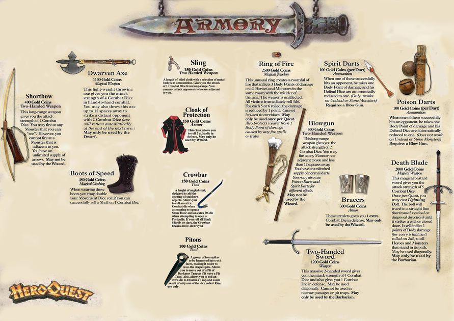 HeroQuest Image BoardGameGeek