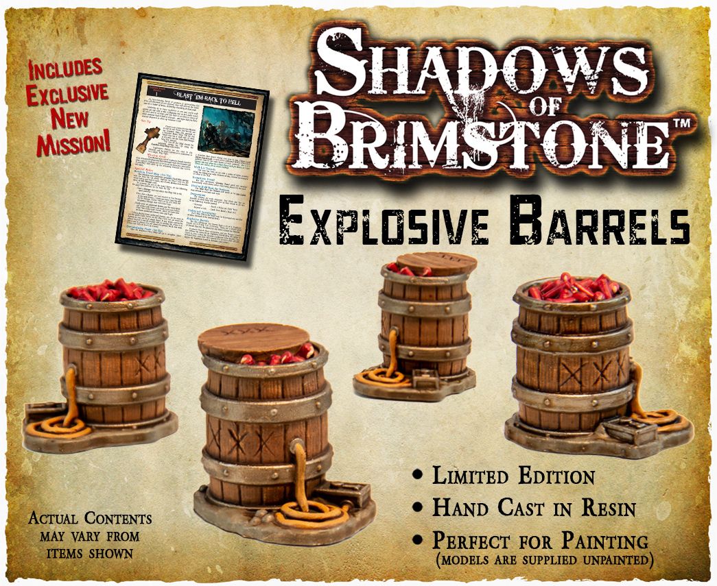 Shadows of Brimstone: Explosive Barrels