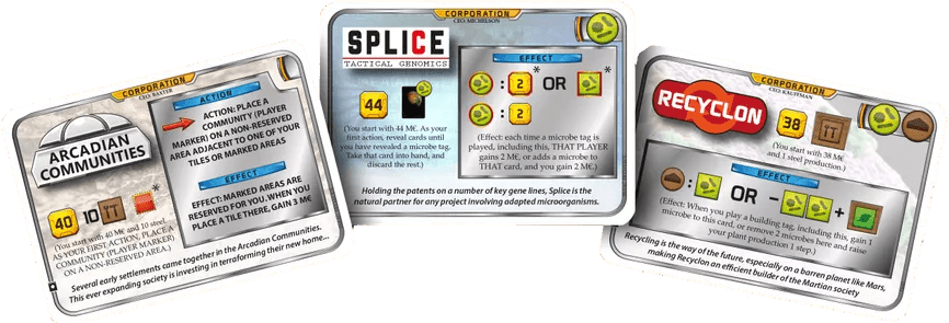 Terraforming Mars: BGG User-Created Corporation Pack