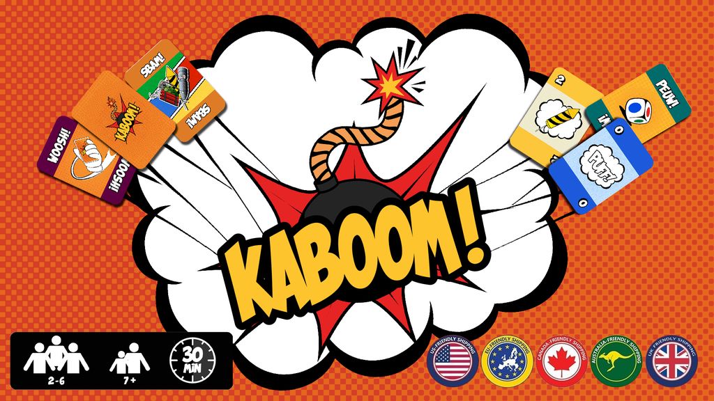 Kaboom! the card game Crowdfunding Kickstarter