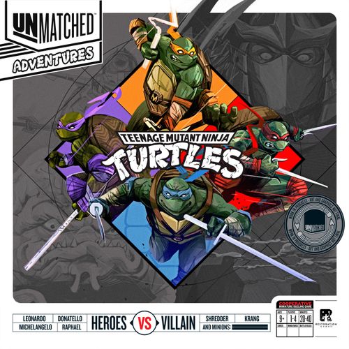 Caja del juego Unmatched Adventures: Teenage Mutant Ninja Turtles