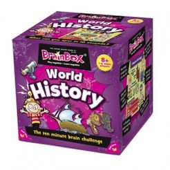 Jeu De Cartes BrainBox World History - Histoire Mondiale - À Partir De 8 Ans - 55 Cartes, 440 Questions