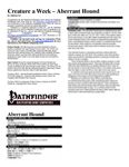 RPG Item: Creature a Week: Aberrant Hound (Pathfinder)