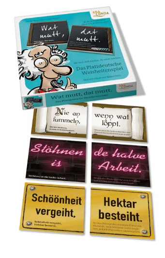 Wat mutt, dat mutt: Das Plattdeutsche Weisheitenspiel doboz
