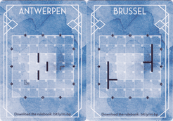 Railroad Ink: Brussel and Antwerpen Blueprint Promo Card