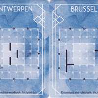 Railroad Ink: Brussel and Antwerpen Blueprint Promo Card