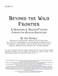 RPG Item: LURU1-5: Beyond the Wild Frontier