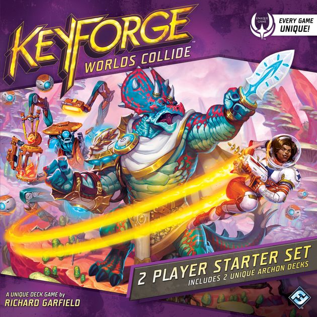 Keyforge Card Game Worlds Collide Display 