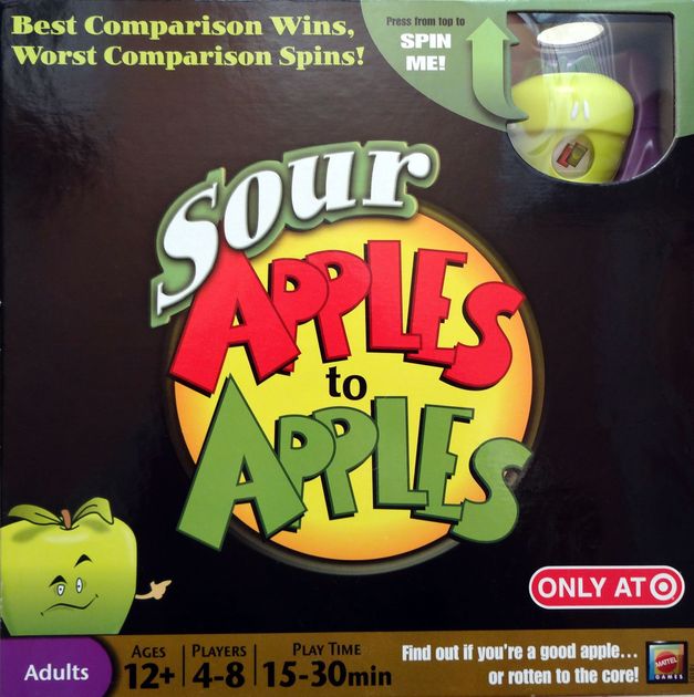 Sour Apples to Apples Card Game 2010 Mattel Games 100 Complete for sale online 