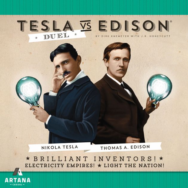 Tesla Vs Edison Duel Board Game Boardgamegeek