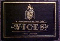 Vices Trivia Card Set