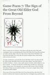 RPG Item: Game Poem 07: The Sign of the Great Old Elder God From Beyond