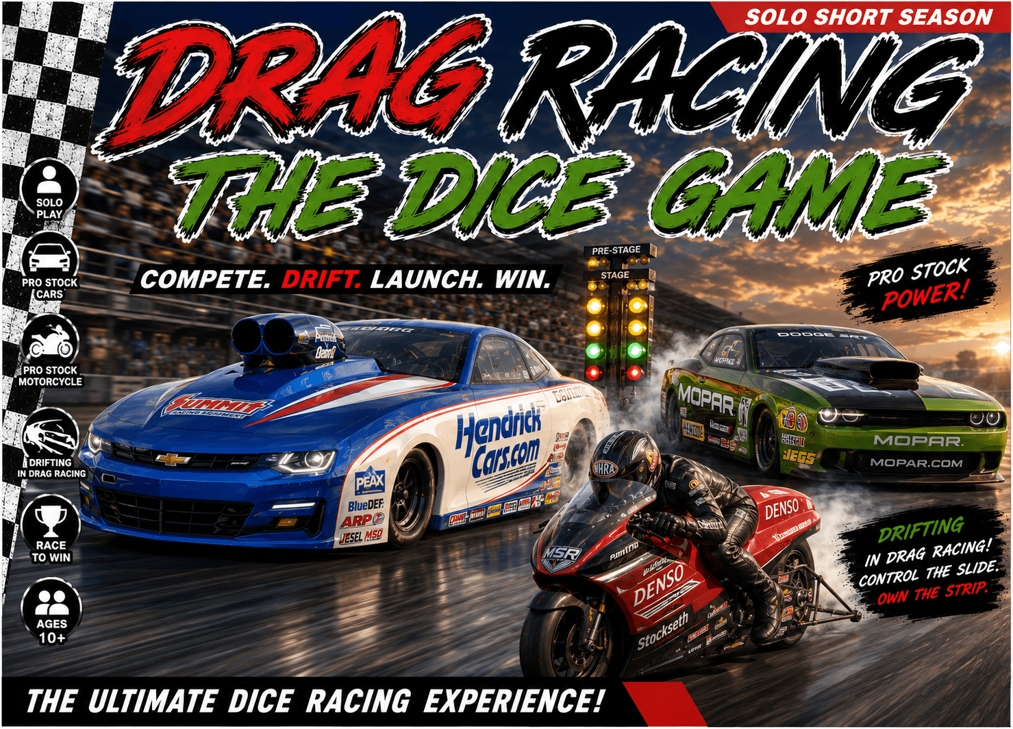 Drag Racing: The Dice Game Pro Stock & Pro Stock Motorcycle