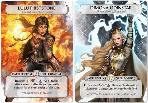 Ashes rise of the phoenixborn PROMO Sets Dimona and Lulu 