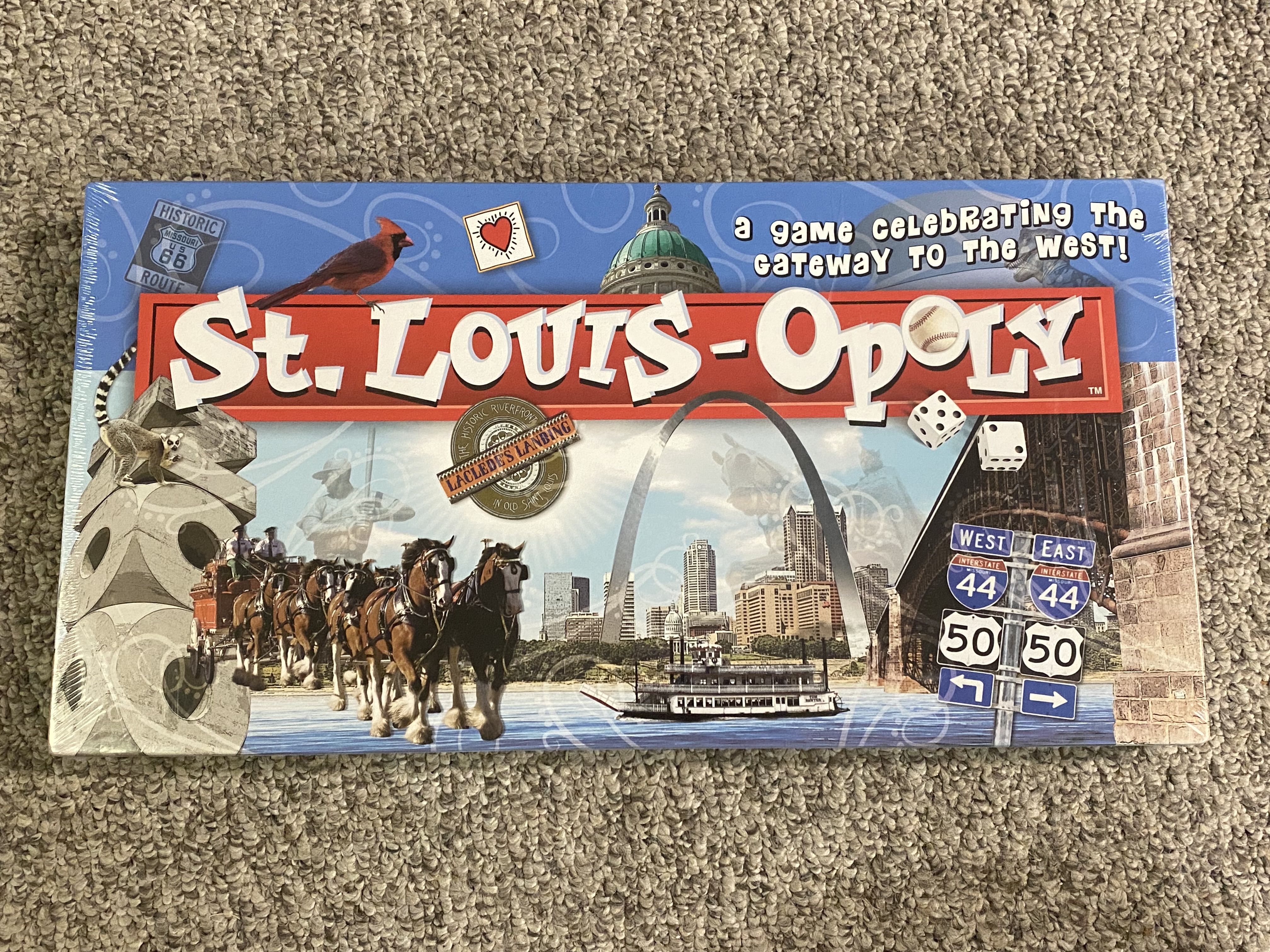 St.Louis Opoly A Game Celebrating the Gateway to the West Board Game New  Sealed