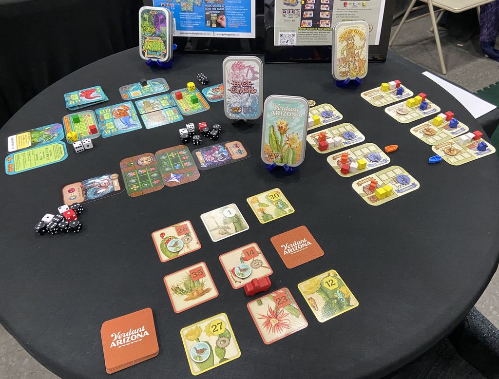 GAMA Expo 2025에서 전시되는 Galen's Games의 2025년 출시작 4개