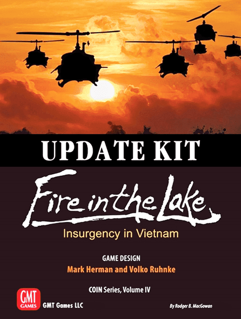 New COIN Vol English UPDATE KIT Fire in the Lake IV Boardgame by GMT 