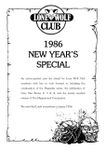 Issue: Lone Wolf Club Newsletter (Special Issue - New Year 1986)