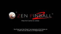 Video Game: Zen Pinball 2