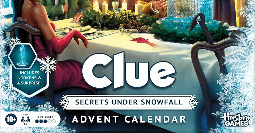 Clue: Advent Calendar – Secrets Under Snowfall | Board Game | BoardGameGeek