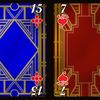 DIAMONDS:  One card in each suit.  Note the Art Deco designs on the front of all the cards in the game will be in METALLIC GOLD ink.  