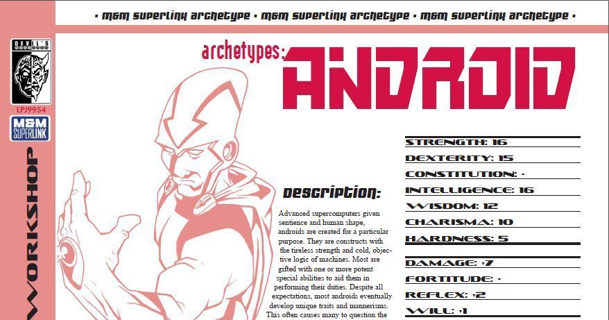Archetypes: Android | RPG Item | RPGGeek