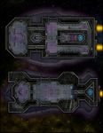 RPG Item: VTT Map Set 290: Starship Deckplan: Heavily Armored Transport Ships