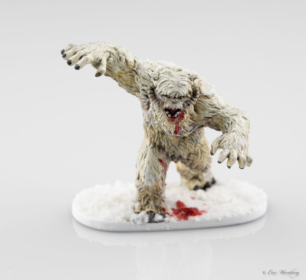 First mini paint in 20 years. A yeti for my d&d group. Any tips