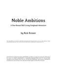 RPG Item: VER1-01: Noble Ambitions