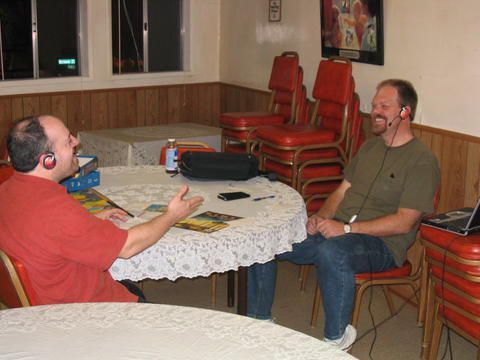 Dave & Mark recording All About Vinci